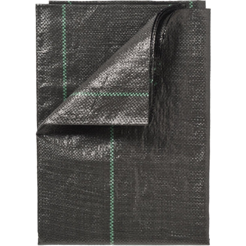 Gronddoek/worteldoek - anti onkruid - zwart - 200 x 1000 cm - 100 grams -
