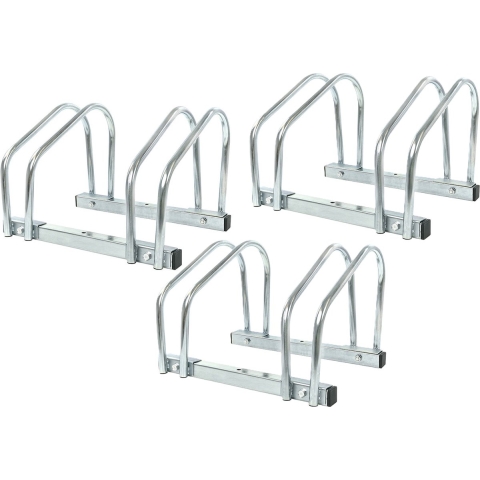 Fietsenrek - standaard - 3x - 6 fietsen - metaal - 41 x 32 x 26 cm -