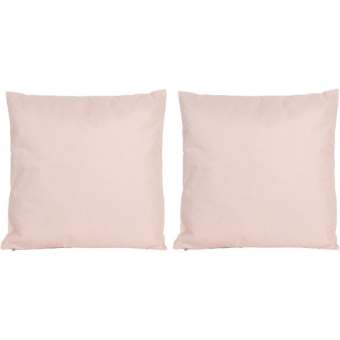 Set van 2x stuks bank/Sier kussens voor binnen en buiten in de kleur lichtroze 45 x 45 cm Tuinkussen -