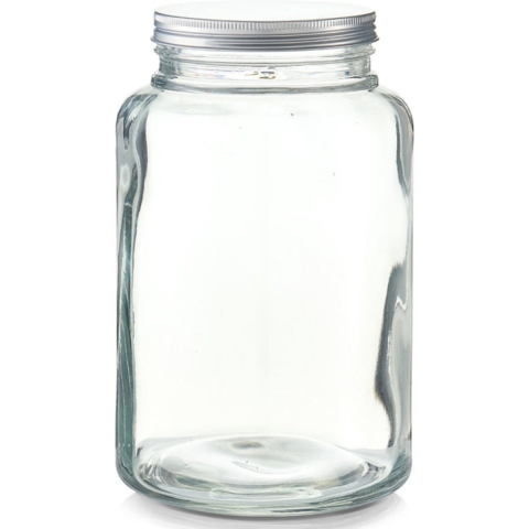 Zeller voorraadpot - glas - 4,9L - 17 x 28 cm - voorraadpotten - extra groot -