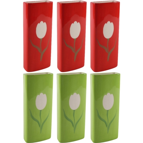 Set Radiatorbak waterverdampers 6x stuks - porselein - 20 x 8 cm -