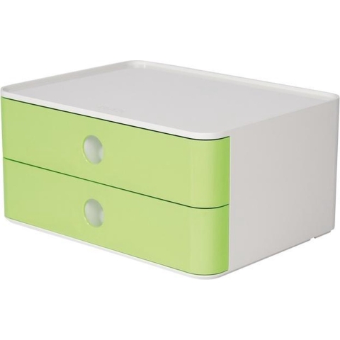 HAN HA-1120-80 Smart-box Allison Met 2 Lades Limoen Groen, Stapelbaar