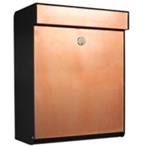 Allux Brievenbus Grundform Zwart/Koper - 40400020