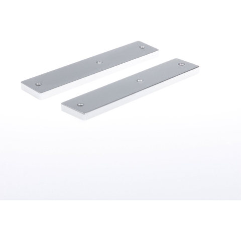 Nemef 3251 L Beslag kortschild rechthoekig | Geheel blind | los schild | F1 aluminium - 9325112000