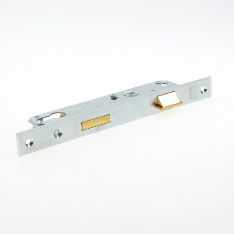 Nemef 8791 Deurslot | DM30mm | PC 92mm | krukgat 8mm | voorplaat staal verzinkt 24x245mm rechthoekig | messing dag- en nachtschoot | DR 1+3 -