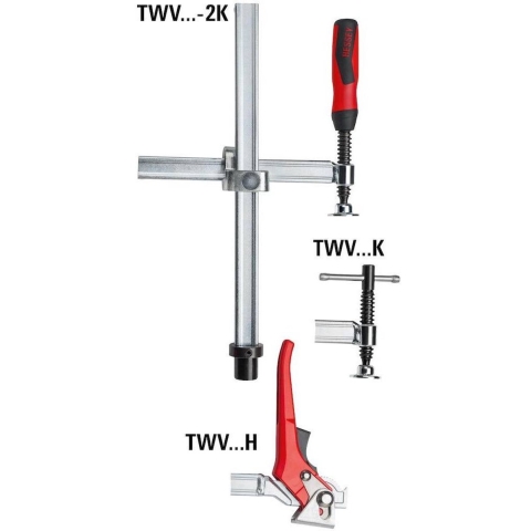 Bessey Spanelement | met variabel werkbereik max. 300 mm | voor borings-d. 28 mm | 1 stuk - TWV28-30-17-2K - TWV28-30-17-2K
