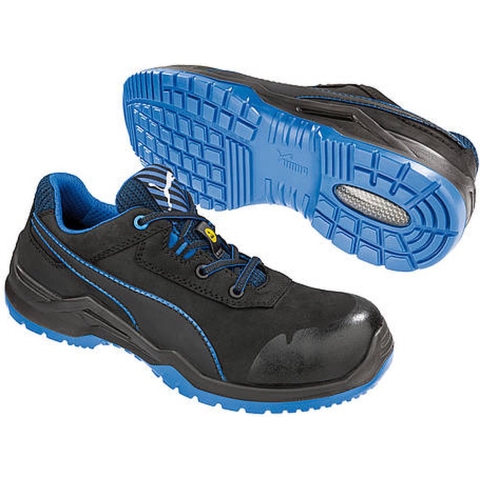 Puma Veiligheidsschoen | maat 45 zwart/blauw | S3 ESD SRC EN ISO 20345 | nubuckleer | 1 stuk - 64.422.0-45 64.422.0-45