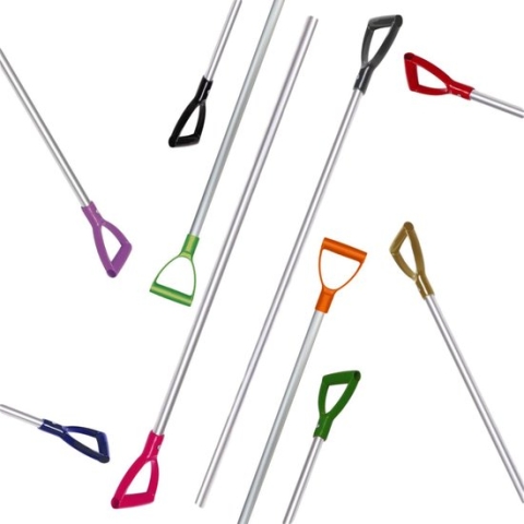 Mestvork Steel - Aluminium - 120 cm - Zwart handvat