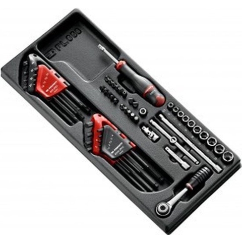 Facom module 1/4” 6-kant doppen - inbussleutels, torx sleutels en metrische bits - MOD.R161-46