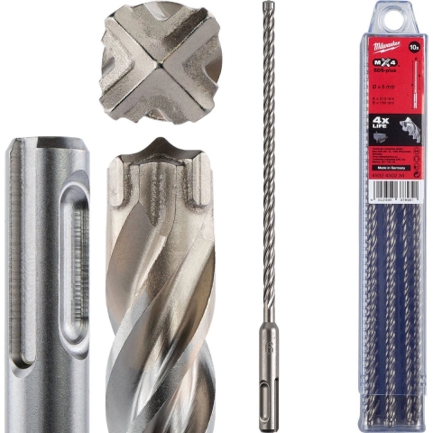 Milwaukee Accessoires SDS-plus hamerboor MX4 6 x 210 x 150 mm (10 stuks) - 4932430234