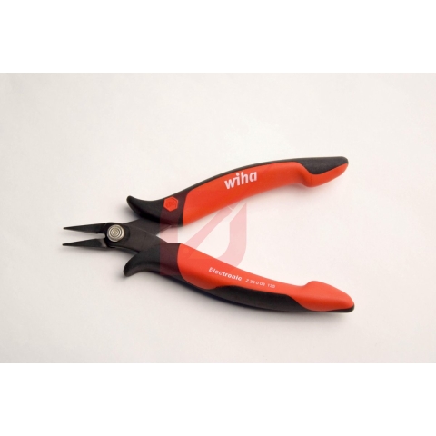 Wiha Z36013503 Puntbektang Electronic smalle, korte kop rechte vorm 135 mm, 5 1/3" - 26801