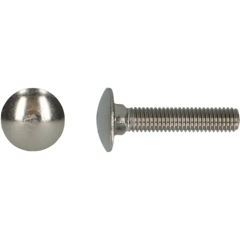 pgb-Europe PGB-FASTENERS | Houtbout A2 DIN 603 M6x50 | 100 st 000603A00006000503