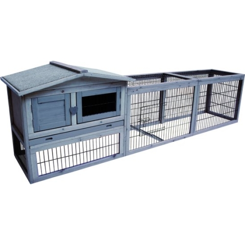 Karlie Flamingo Sunshine Jumbo Cottage - Konijnenhok - 230 x 53 x 70 cm