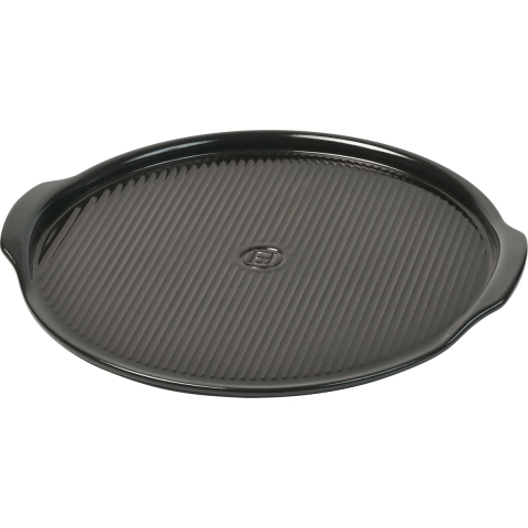 Emile Henry Pizzasteen - Voor oven & BBQ - Fusain ø 40 cm