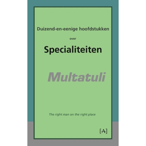 Duizend-en-eenige hoofdstukken over specialiteiten (Paperback)