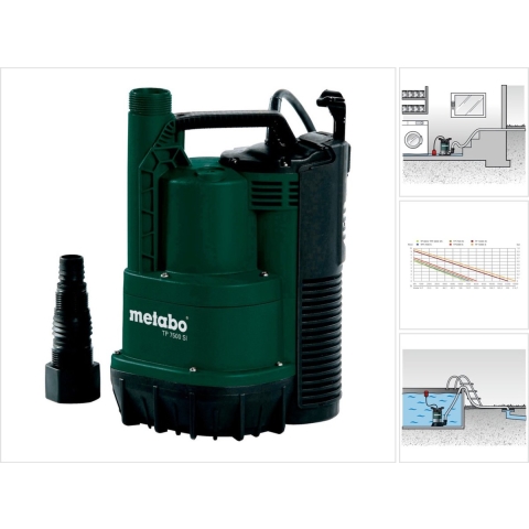 Metabo TP 7500 SI 250750013 Dompeldrukpomp 7500 l/h 6.5 m