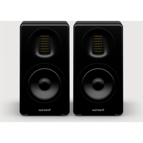 Sonoro: ORCHESTRA slim boekenplank speakers - Mat zwart
