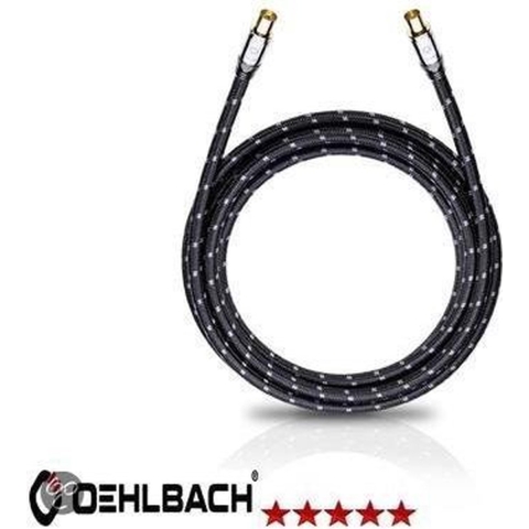 Oehlbach:Transmission Ultra Antenne Coax kabel - 2,2 meter - Zwart