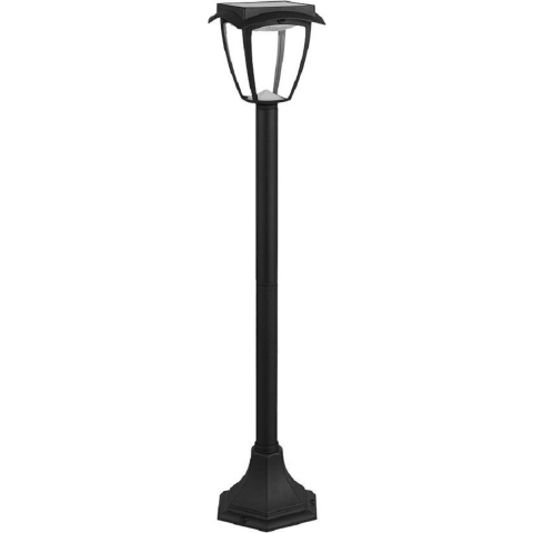 V-TAC VT-984 Zonne-gazonlamp - IP65 - Mat Zwart - 2W - 110 Lumen - 3000K + 6000K - Mat Zwart