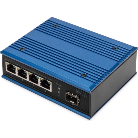 Digitus DN-651135 Industrial Ethernet Switch 4 + 1 poorten 10 / 100 / 1000 MBit/s PoE-functie