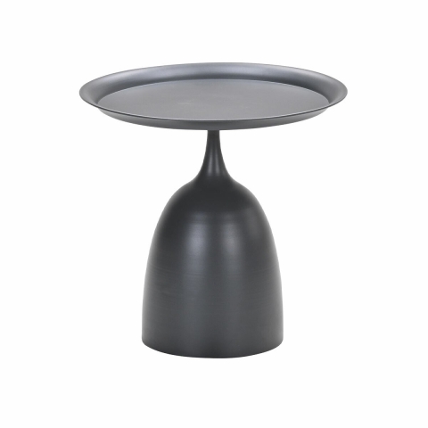 Mioala Bijzettafel Carbon Black dia. 50xH48 cm - Garden impressions