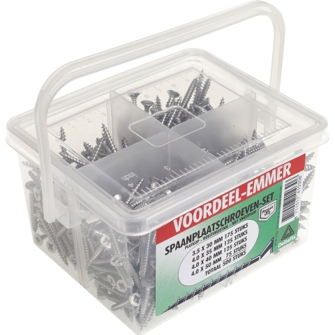 Emmer sp.pl.schr. rvs 500st - Deltafix