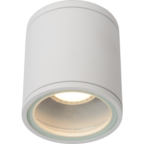 Lucide AVEN - Plafondspot Badkamer -Ã˜ 9 cm - 1xGU10 - IP65 - Wit