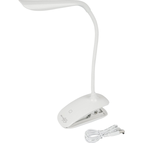 Bo-Camp Lamp met klem Touch - Oplaadbaar - 55 Lumen