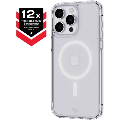 Tech21 Evo Clear - iPhone 15 Pro Max hoesje - Schokbestendig telefoonhoesje - Geschikt voor MagSafe - Transparent - 3,6 meter valbestendig