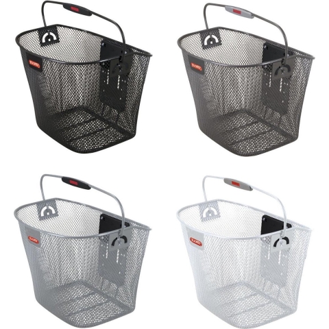 KLICKfix Uni mand close - Fietsmand - Stuur - Voor - 16 l - Grijs,,