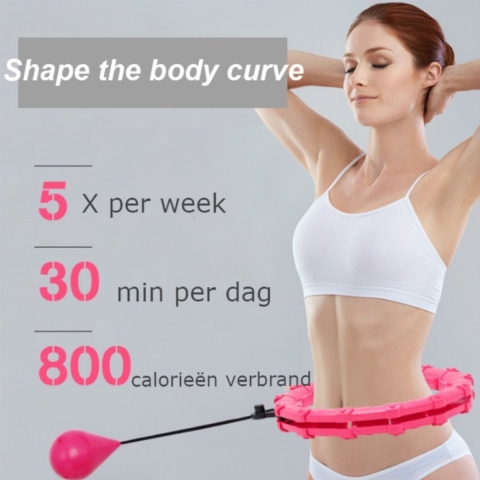 Hoelahoep met Gewicht - Fitness Hoelahoep - Verstelbaar - Hoelahoep - Volwassene en Kinderen