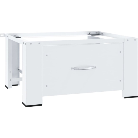 vidaXL - Wasmachineverhoger - met - lade - wit