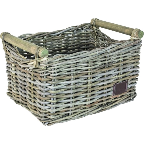 Fastrider Bamboo Rotan Fietsmand - Naturel - 17L - Handgemaakt