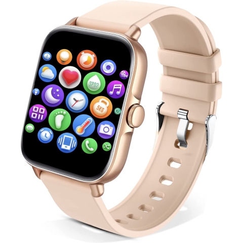 AyeWay Smartwatch met Touchscreen Roze - 70 Sportmodes - Met App - Dames smartwatch,,,,,