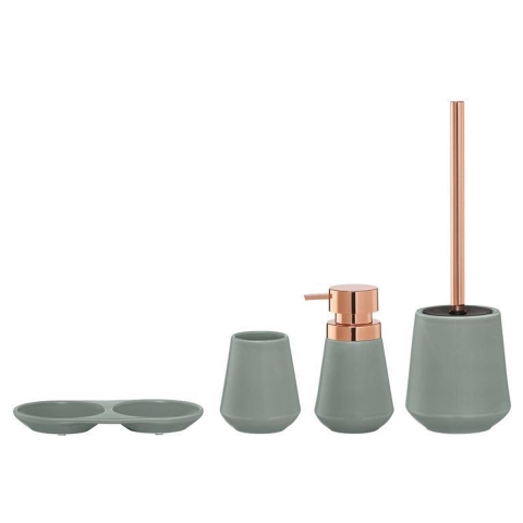 Zeepdispenser Conical Porcelein Groen - Badkamer - Toilet - Zeep