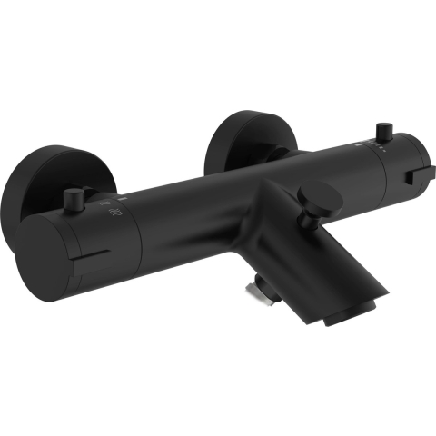 SCHÜTTE London Thermostatische Badkraan - Hartafstand 150 mm - Zwart Mat