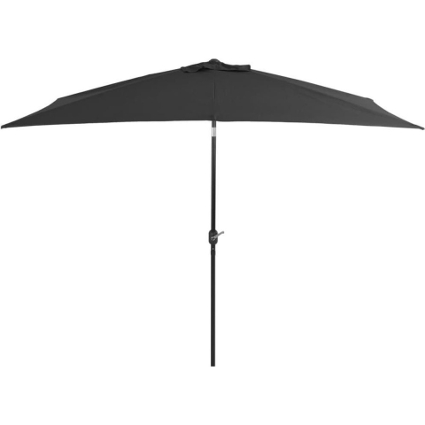vidaXL - Parasol - met - metalen - paal - 300x200 - cm - antraciet