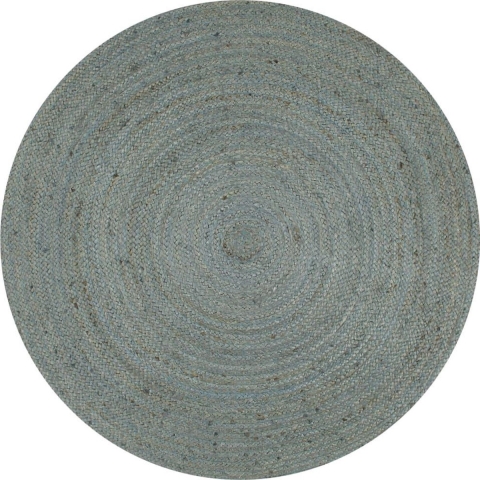 vidaXL - Vloerkleed - handgemaakt - rond - 150 - cm - jute - olijfgroen