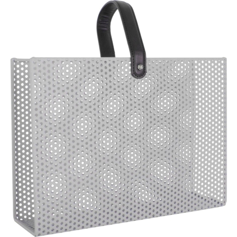 Present Time Tijdschriftenrek Perky Mesh - Grijs - 30x33x9cm - Modern