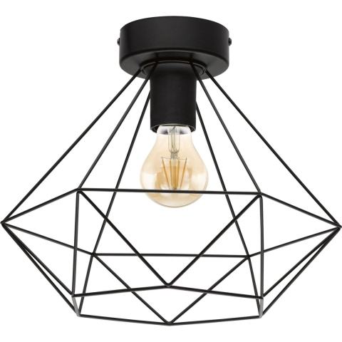 EGLO Tarbes Plafondlamp E27 -Ø 32,5 cm - Zwart