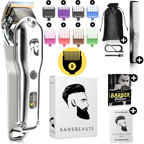 Professionele Draadloze Tondeuse - Tondeuse Mannen Hoofdhaar - Cheveux Haar - Haartrimmer - Kapper Haar Machine - Haartondeuse - Baard - Trimapparaat