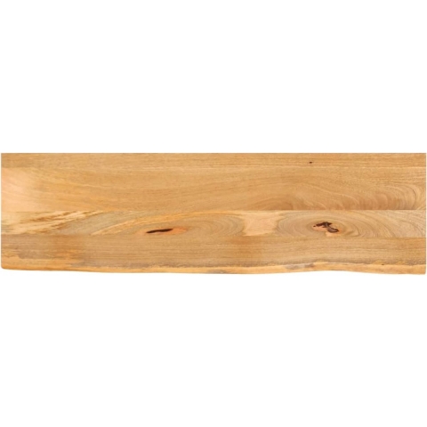 vidaXL - Tafelblad - met - natuurlijke - rand - 100x20x3,8 - cm - massief - mangohout