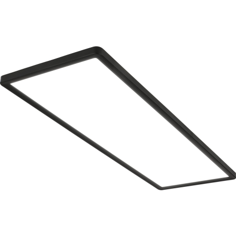 BRILONER - LED Plafonniére - plafondlamp - paneel ultraplat - 4.000 K neutraal wit licht - 58x20x3cm (LxBxH) - zwart