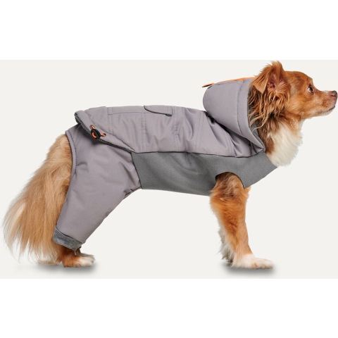 Gooeez Hooded Full Body Snowsuit 2XL Light Grey/Grey