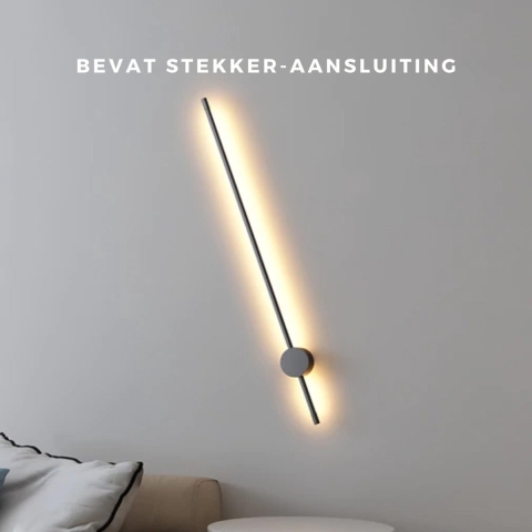 Wandlamp Binnen Industrieel Moderne Scandinavische Lampen - Nordic Design - Scandinavisch ontwerp - 100cm Wand Verlichting met stekkeraansluiting - Wa