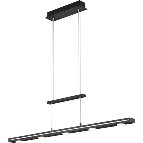 TRIO LACAL - Hanglamp - Zwart mat - incl. 7x SMD 4W