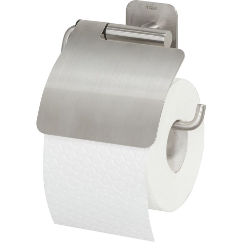 Tiger stainless steel toiletrolhouder met klep,