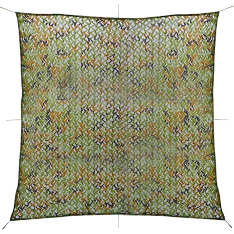 vidaXL - Camouflagenet - met - opbergtas - 5x5 - m - groen