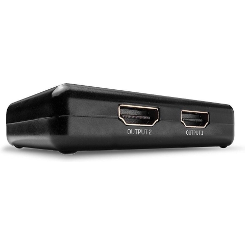 LINDY 38357 2 poorten HDMI-splitter 3840 x 2160 Pixel Zwart
