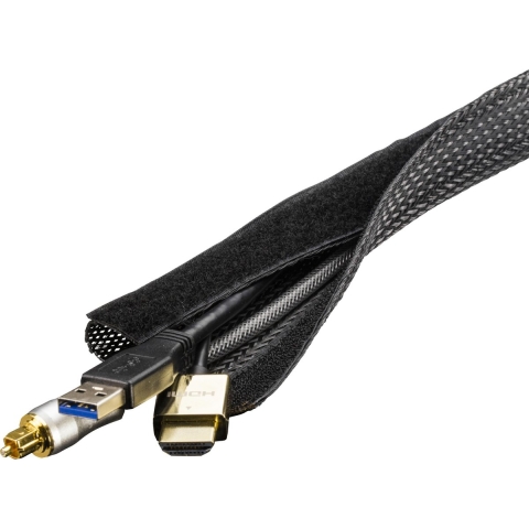 DELTACO LDR16 - Kabelsok in nylon met klittenband– 3 meter